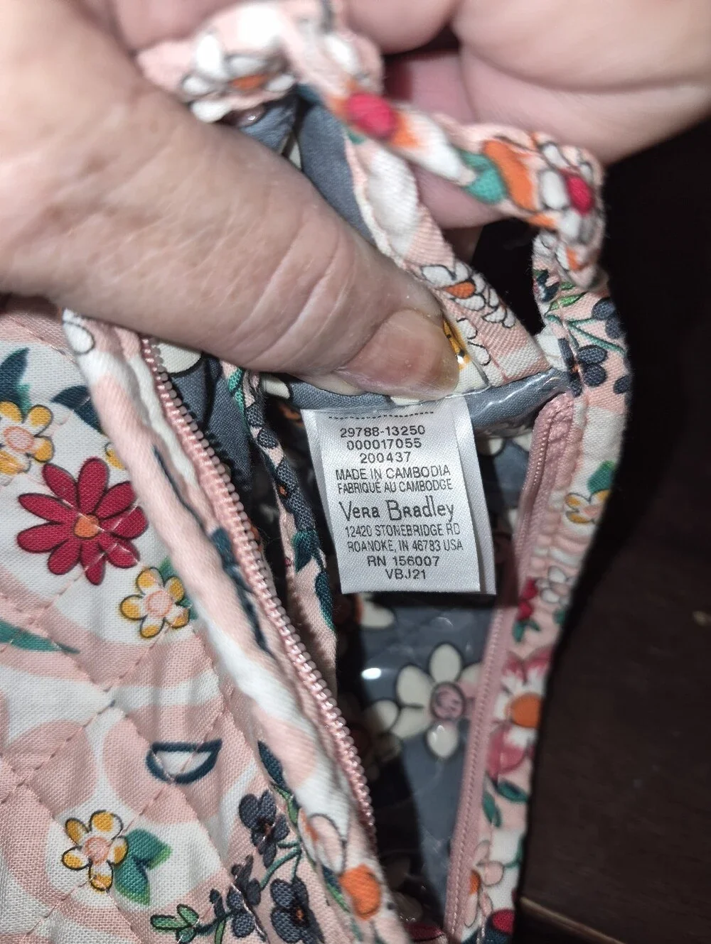 Vera Bradley Prairie Paisley Small Cosmetic Bag